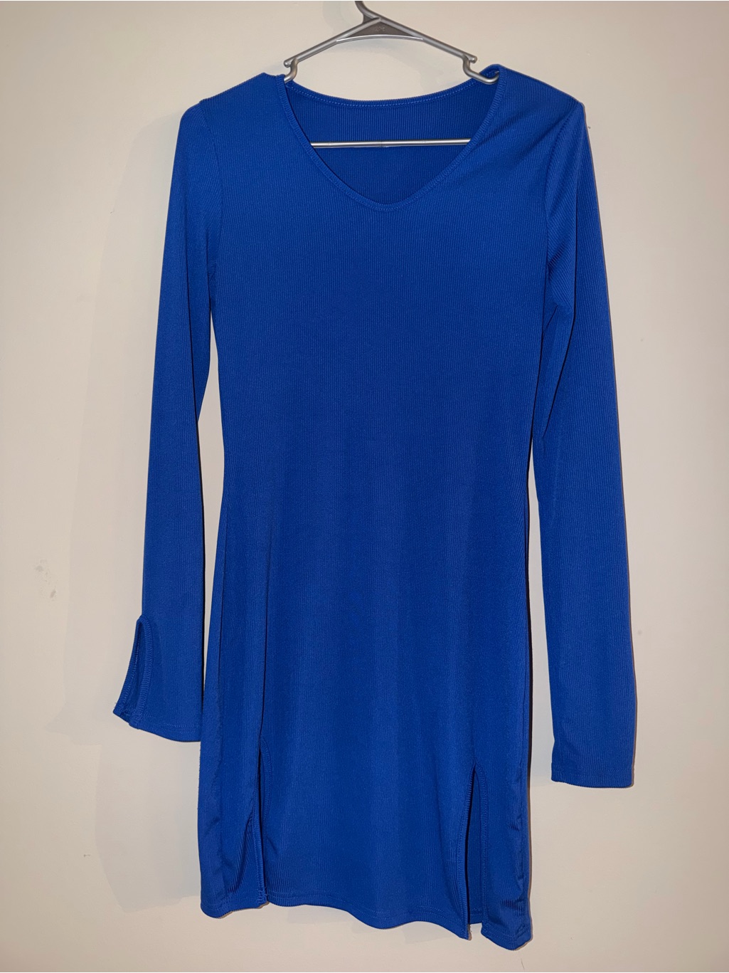 Short Blue Rubber Dress